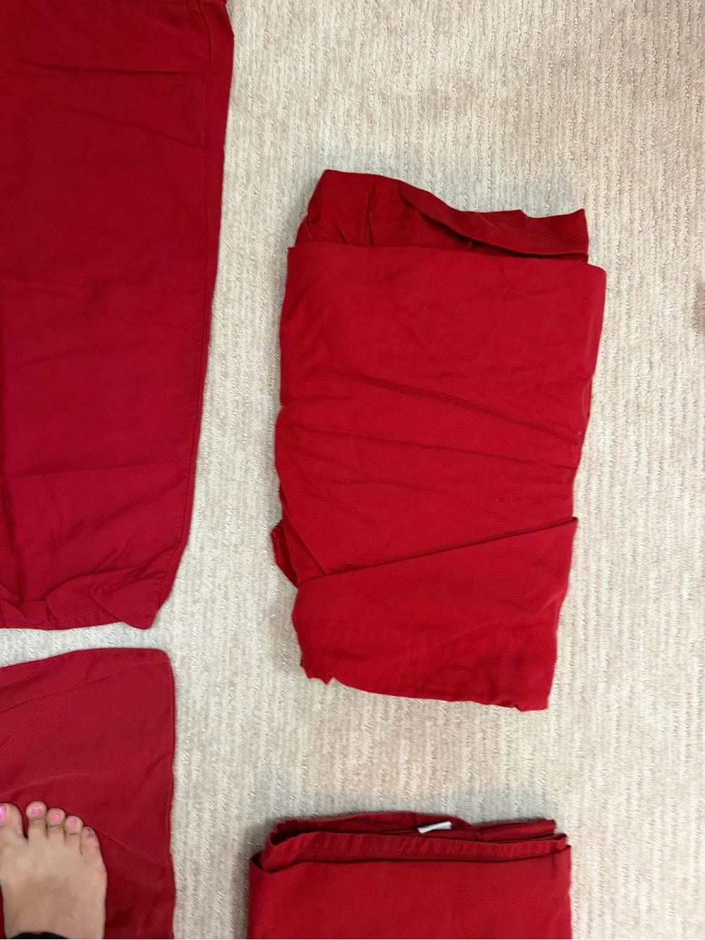 WAVERLY HOME Vintage Red Sheet set Full/Queen